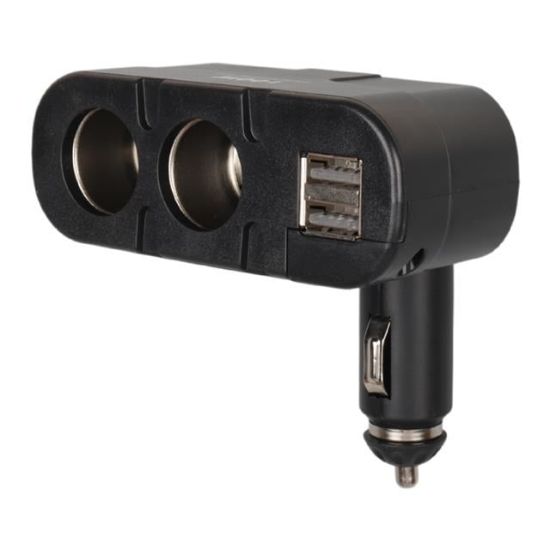 Olesson 1652 12-24V Çift USB Girişli 100W 2'li Araç Çakmak Çoklayıcı resmi