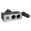 Olesson 1647 12-24V Çift USB Girişli 100W 70cm Kablolu 2'li Araç Çakmak Çoklayıcı resmi