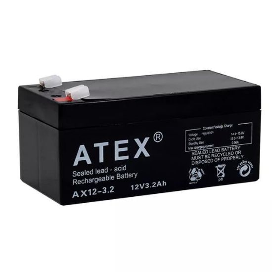 ATEX AX12-3.2 12 VOLT - 3.2 AMPER AKÜ (13.4X6.7X6.1CM) resmi