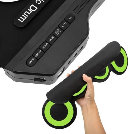 MagicVoice G3002 Elektronik Bateri Roll UP Davul Matı Kiti 7 Ped  resmi