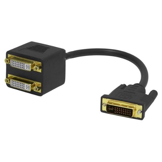 PowerMaster PM-25997 24+1 DVI Erkek TO 2x 24+5 DVI Dişi Çoklayıcı Kablo 32Cm resmi