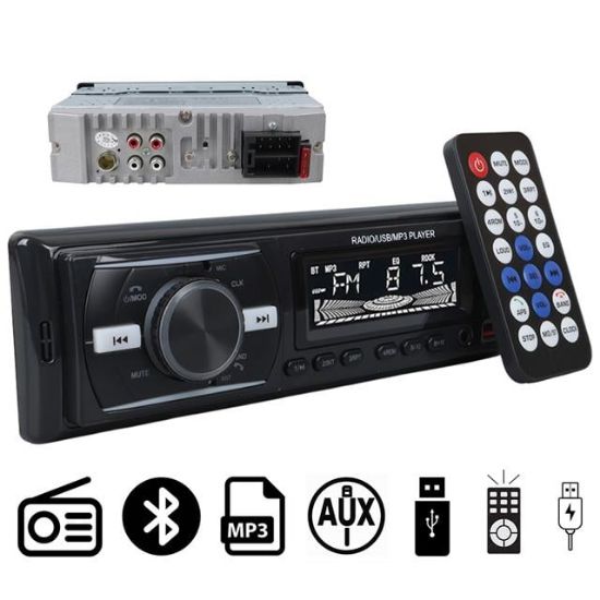 CARSTAR CS-920 ÇİFT USB/SD/FM/AUX/BLUETOOTH KUMANDALI OTO TEYP 4X60 WATT resmi
