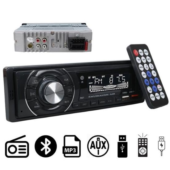 CARSTAR CS-950 ÇİFT USB/SD/FM/AUX/BLUETOOTH KUMANDALI OTO TEYP 4X60 WATT resmi