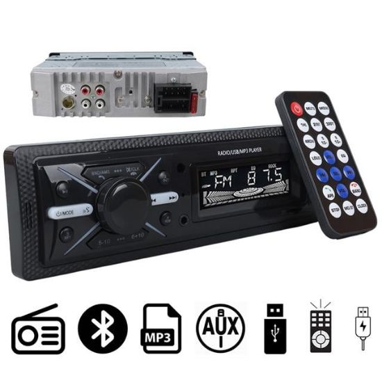 CARSTAR CS-960 ÇİFT USB/SD/FM/AUX/BLUETOOTH KUMANDALI OTO TEYP 4X60 WATT resmi