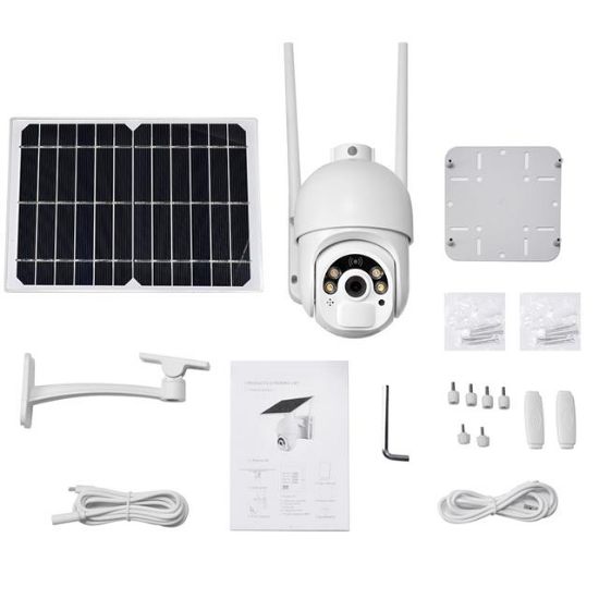 PowerMaster PM-26195 Solar Güneş Panelli 2MP 1080P 4G Sim Kart Ubox Destekli Wifi Kamera resmi