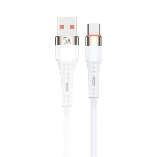 Powerway HC05 Örgülü 5 Amper USB TO Type- C 1 Metre Şarj Data Kablosu resmi