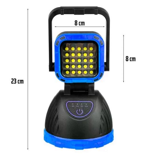 PowerMaster PM-8033B 6 Modlu EL Feneri Ve Işıldak Acil Durum Lambası 25 Cob Ledli Solar Şarjlı resmi