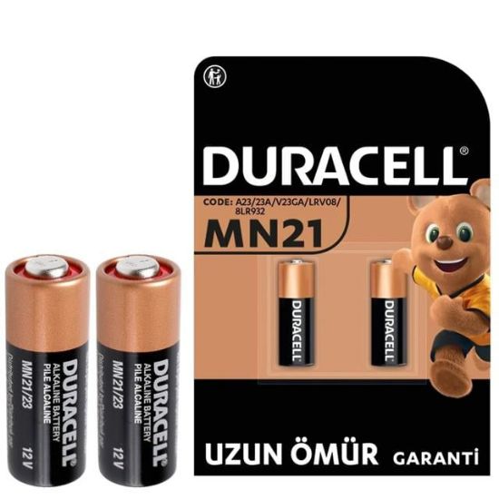 DURACELL 23A LİTYUM MN21 ALARM PİLİ (2Lİ PAKET) resmi