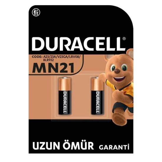 DURACELL 23A LİTYUM MN21 ALARM PİLİ (2Lİ PAKET) resmi
