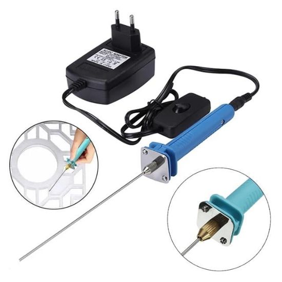 Powermaster PM-26762 Elektrikli 20 Cm Başlıklı 100-240V/25W Köpük Strafor Kesme Kalemi  resmi