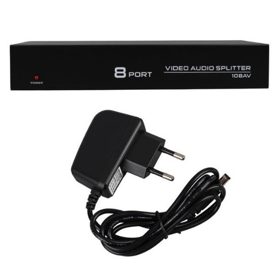 POWERMASTER PM-4832 8 PORT VIDEO AUDIO DAĞITICI (1024X768-85HZ) resmi