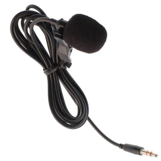 HELLO HL-5344 3.5 MM 3 BOĞUMLU AUX KABLOLU YOUTUBER YAKA MİKROFONU resmi