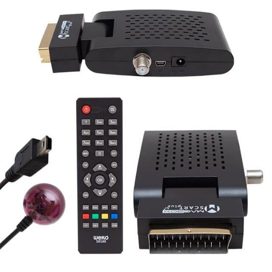MAGBOX SCART PLUS TKGSLİ MİNİ SD SCART UYDU ALICISI resmi