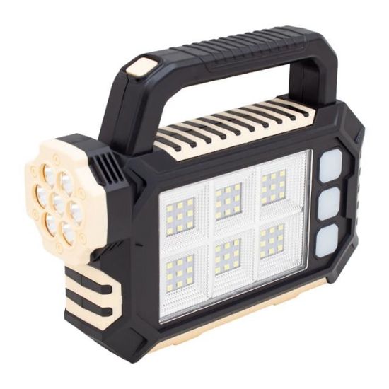 POWERMASTER HS-8029-7-A 3 ÇALIŞMA MODLU 54 SMD LEDLİ TAŞINABİLİR SOLAR LAMBA resmi