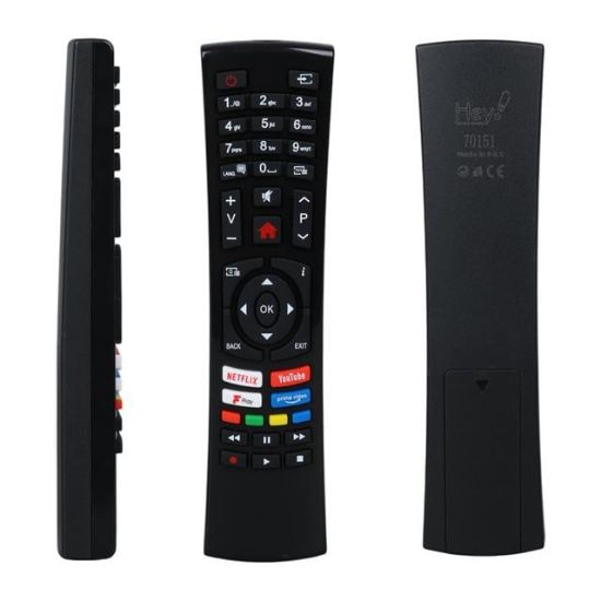 Hey Küçük Kalıp Vestel 4391P Black Fplay Netflix - Youtube - Play Tuşlu Lcd Led TV Kumanda resmi