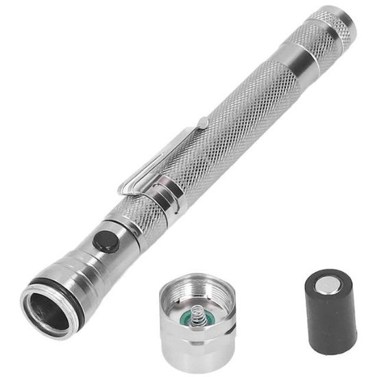 Powermaster MX-2808 Mıknatıslı 360 Derece Döner Başlıklı 3 Ledli Beyaz Işık El Feneri  resmi