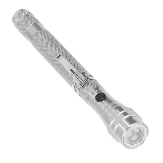 Powermaster MX-2808 Mıknatıslı 360 Derece Döner Başlıklı 3 Ledli Beyaz Işık El Feneri  resmi