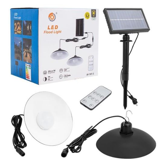 POWERMASTER XF-707-2 KUMANDALI 2 POWER LEDLİ PROJEKTÖR LAMBASI resmi