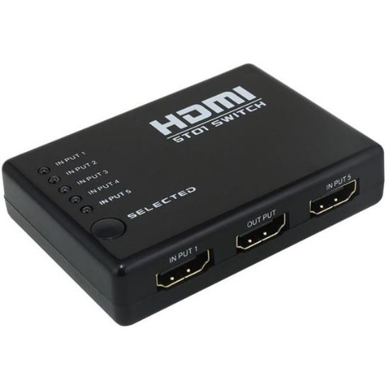 POWERMASTER PM-8342 5 GİRİŞ 1 ÇIKIŞ HDMI SWITCHER TOPLAYICI KUMANDALI ADAPTÖRSÜZ resmi