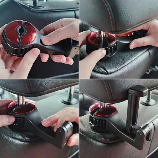 PowerMaster PM-20941 Araç Koltuk Arkası Kanca Askılık- Telefon Tutucu (Teleskopik) resmi