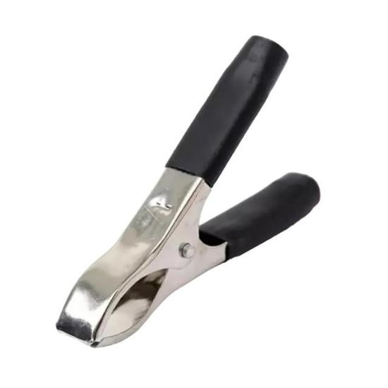 KÜÇÜK 50 MM SİYAH-KIRMIZI KROKODİL AKÜ MAŞASI resmi