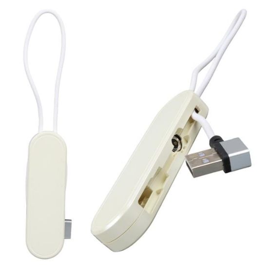 POWERMASTER PM-25905 BEYAZ 3İN1 (TYPE C- LİGHTNİNG- MİCRO USB) MANYETİK UÇ TAŞINABİLİR ŞARJ KABLOSU resmi