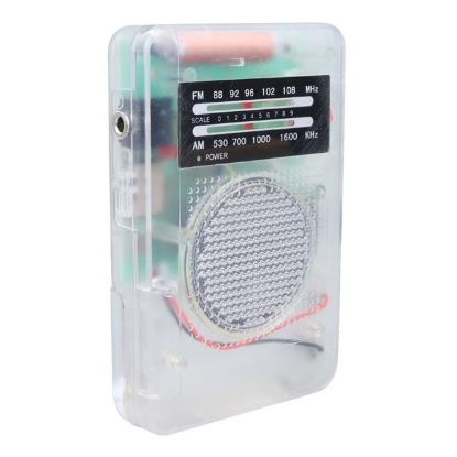 Starnic ST-821 AM-FM Şeffaf Analog Hapishane Radyosu (88-108 FM Frekans Aralığı) resmi