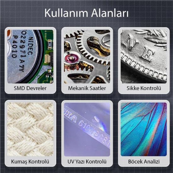 POWERMASTER PM-26234 DİJİTAL MACRO KAMERALI PROFESYONEL TAMİRCİ MİKROSKOP 500X BÜYÜTME resmi