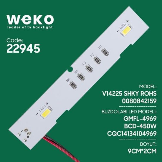 BUZDOLABI İÇ AYDINLATMA LEDİ CQC14134104969 2 ÇİPLİ resmi