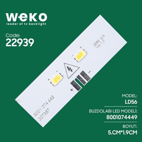 Buzdolabı İç Aydınlatma Ledi Ld56 8001 074 449 307387 2 Çipli resmi