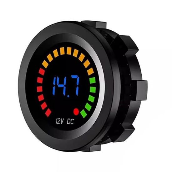 POWERMASTER IC-230E VOLTMETRE PANO TİP 28MM 6-18V resmi