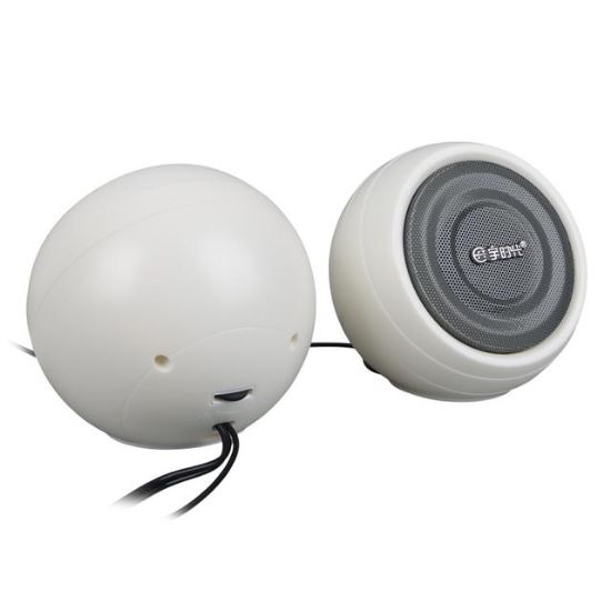 MagicVoice MV-24845 1+1 USB AUX Oval Multımedia Ses Sistemi Speaker - Hoparlör 2X3Watt resmi