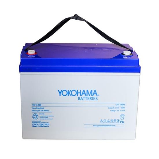 Yokohama YH-26919 12V 100Ah Tam Bakımsız Deep Cycle Jel Akü (330x172x218mm) resmi