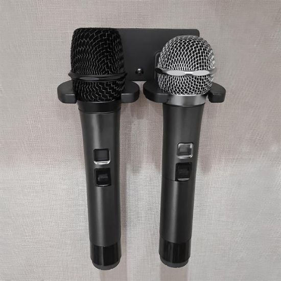 PowerMaster PM-26938 Duvara Monte Çift Mikrofon Tutucu Askı Metal Gövde resmi