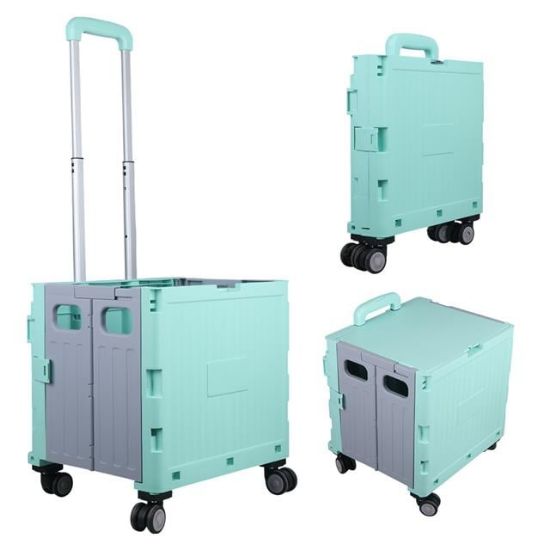 Sunup SN-26966 Katlanabilir Market Pazar Kamp Tekerlekli Alışveriş Arabası 60KG Kapasiteli resmi