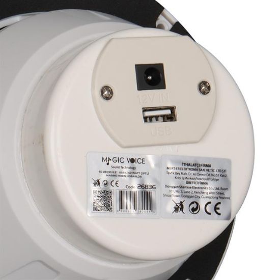 Magicvoice 65-2BQ5S 6.5” Usb'li 60 Watt Çiftli Marine Horn Hoparlör resmi