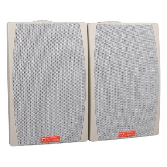 MagicVoice MV-03 16 CM 60 Watt Komütatörlü Hat Trafolu Beyaz Sütun Hoparlör (2'li Takım) resmi