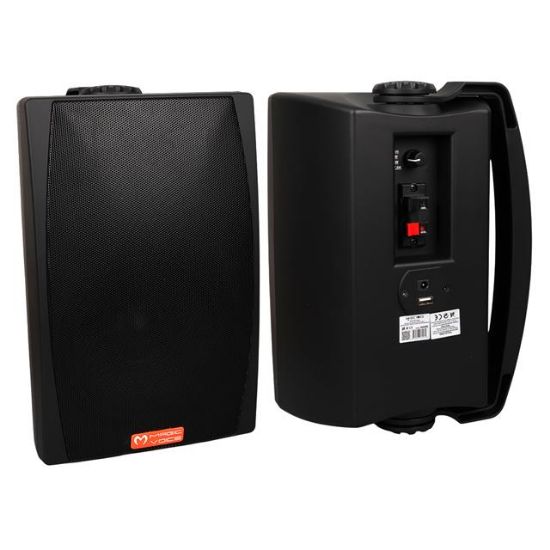 MagicVoice MV-03 16 CM 60 Watt Komütatörlü Hat Trafolu Siyah Sütun Hoparlör (2'li Takım) resmi