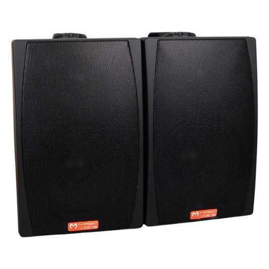 MagicVoice MV-03 16 CM 60 Watt Komütatörlü Hat Trafolu Siyah Sütun Hoparlör (2'li Takım) resmi