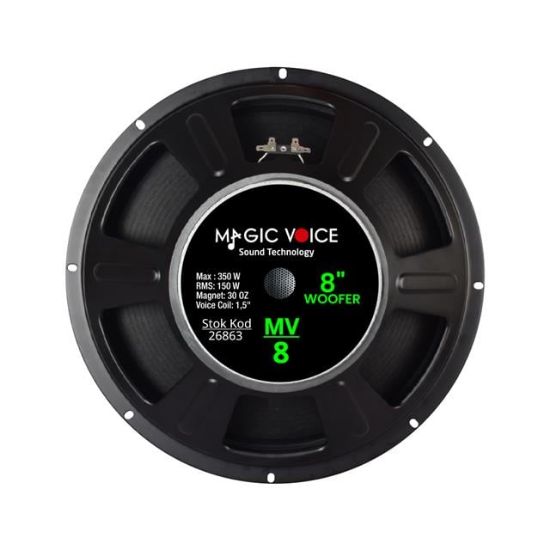 MAGİCVOİCE MV-8 MAX 350W / RMS 150 WATT 8 150 WATT WOOFER YEDEK HOPARLÖR resmi
