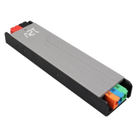 PowerMaster PM-26840 12 Volt 15 Amper 180 Watt Slim Metal Kasa Adaptör Voltaj Göstergeli 218x51x27mm resmi