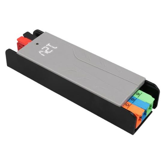 PowerMaster PM-26843 12/24/36/48 Volt 4 Amper 100 Watt Metal Kasa Kademeli Adaptör Voltaj Göstergeli 148x43x27mm resmi