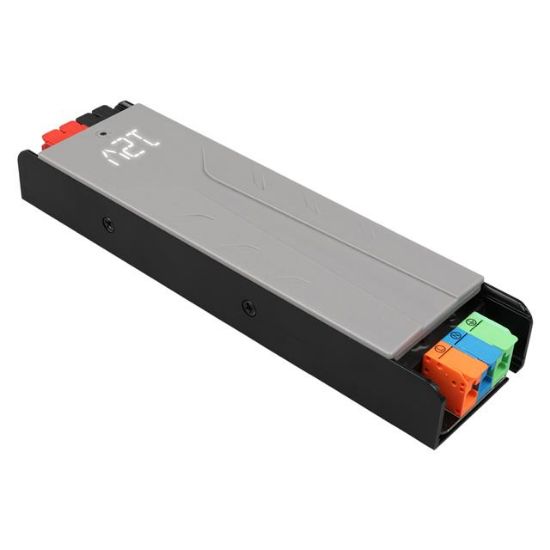 PowerMaster PM-26844 12/24/36/48 Volt 8.4 Amper 200 Watt Metal Kasa Kademeli Adaptör Voltaj Göstergeli 189x51x27mm resmi