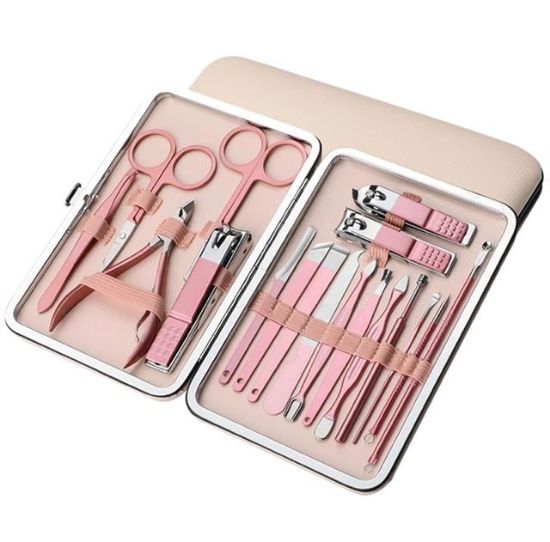 Sunup SN-27097 Paslanmaz Çelik 18in1 Profesyonel Manikür Tırnak Bakım Seti                           resmi