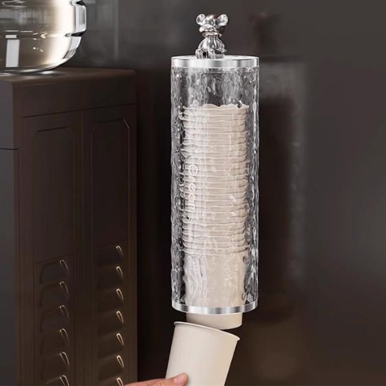 Sunup SN-27110 Kendinden Yapışkanlı Plastik - Karton Bardak Dispenseri resmi