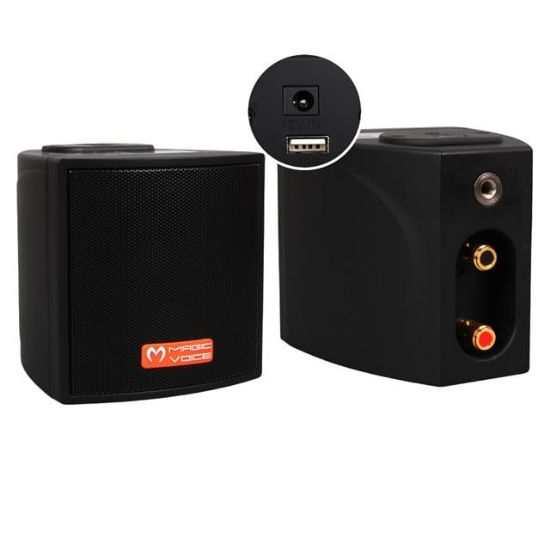 MagicVoice MV-18 30 Watt Hat Trafolu USB'li Sütun Hoparlör (2'li Takım) resmi