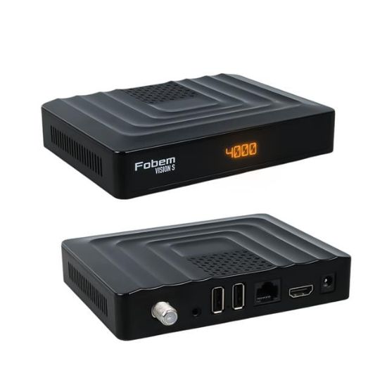 FOBEM VISION S HİBRİT 4GB RAM 32GB HDD 1.5GHZ SES KOMUTLU UYDU ALICILI ANDROID TV BOX (TUNERLİ) resmi