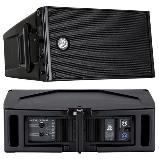 Shile HDL20-A 2x10" 1400 Watt 2 Yollu Profesyonel Aktif Line Array Kabin Hoparlör resmi