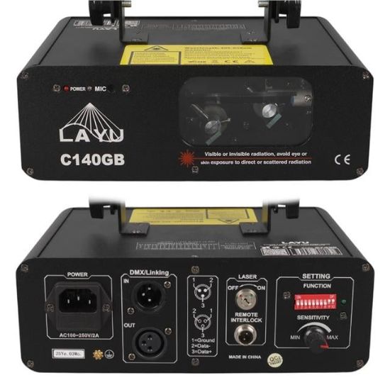 Layu C140Gb Yeşil-Mavi Çift Renk Beam Efekt Lazeri resmi