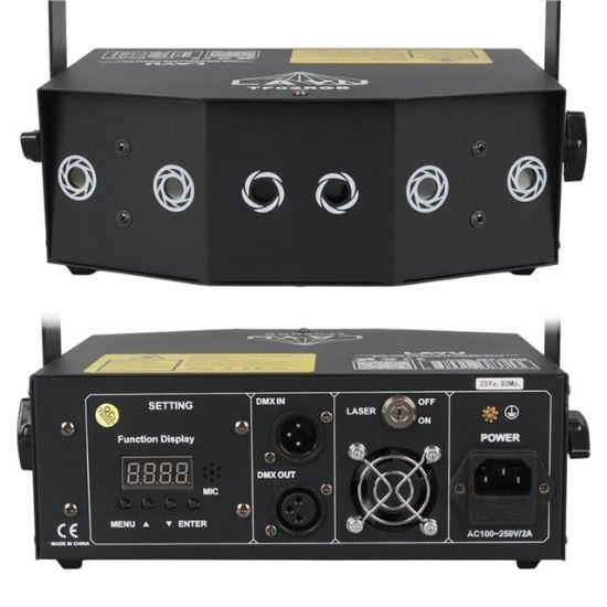 Layu TF02RGB RGB Beam + RGB Twinkling Lazer DMX-AUTO-SOUND-MASTER/SLAVER resmi